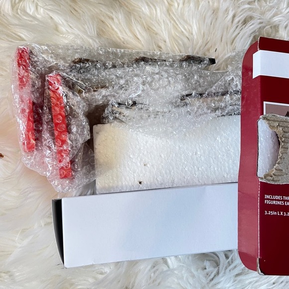 San Miguel Merry 3 Votive Candle Holders Christmas Tree, Reindeer, Snowman NWT - Picture 3 of 4